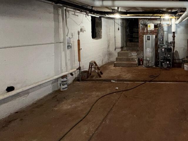 Basement Waterproofing in Peru, Vermont | Matt Clark's Northern Basement Systems - Before Photo