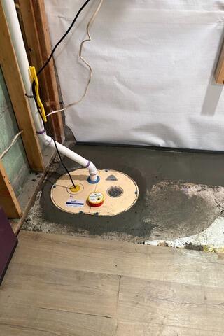 Basement Waterproofing in East Wallingford, Vermont | Matt Clark's Northern Basement Systems - After Photo