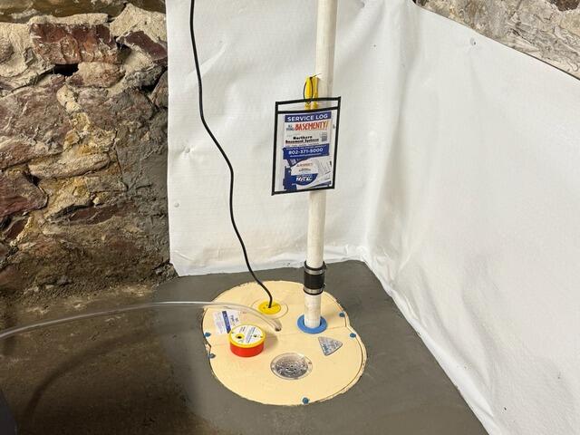 Basement Waterproofing in Lebanon, New Hampshire | Matt Clark's Northern Basement Systems - After Photo