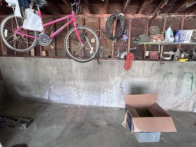 PowerBrace Garage Wall Stabilization in Gilman, Vermont | Matt Clark's Northern Basement Systems - Before Photo