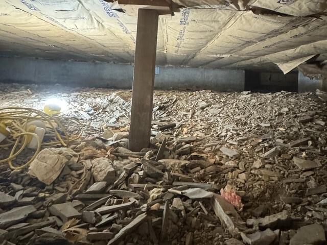 Crawl Space Encapsulation in Waterville Valley, New Hampshire | Matt Clark's Northern Basement Systems - Before Photo