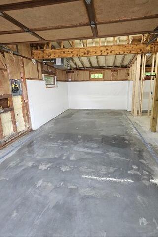 New Garage Concrete Floor in West Fairlee, Vermont | Matt Clark's Northern Basement Systems - After Photo