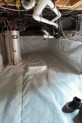 Basement Waterproofing in East Ryegate, Vermont | Matt Clark's Northern Basement Systems - After Photo