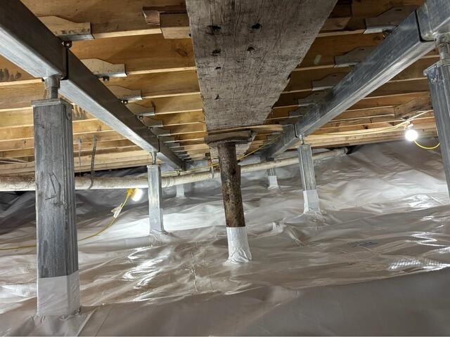 Crawl Space Structural Repair in South Acworth, NH | Matt Clark's Northern Basement Systems - After Photo
