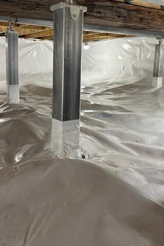 Crawl Space Repair in North Concord, VT | Matt Clark's Northern Basement Systems - After Photo