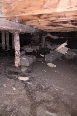 Crawl Space Repair & Waterproofing in North Promfret, VT | Matt Clark's Northern Basement Systems - Before Photo