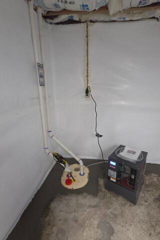Basement Waterproofing in South Pomfret, VT | Matt Clark's Northern Basement Systems - After Photo