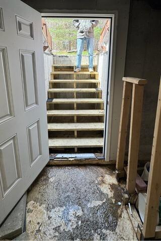 Basement Waterproofing in North Sandwich, NH | Matt Clark's Northern Basement Systems - Before Photo