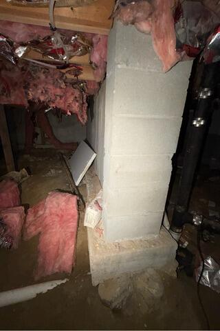 Crawl Space Encapsulation in Suncook. NH | Matt Clark's Northern Basement Systems - Before Photo