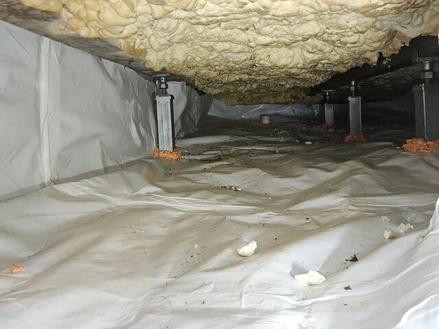 Crawl Space Repair and Encapsulation in Swanzey, NH | Matt Clark's Northern Basement Systems - After Photo