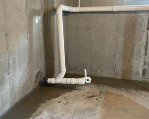 Basement Waterproofing with Matt Clark's Northern Basement Systems in Barre, Vermont.