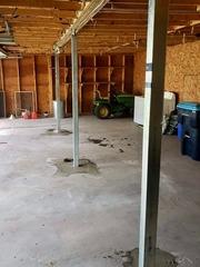 Support Column Replacement in Barre, Vermont, by Matt Clark's Northern Basement Systems.