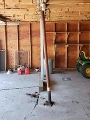 Support Column Replacement in Barre, Vermont, by Matt Clark's Northern Basement Systems.