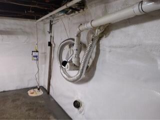 Basement Waterproofing in Plattsburgh, New York, by Matt Clark's Northern Basement Systems.