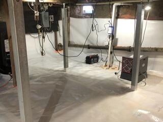 Crawlspace Repair in Conway, New Hampshire, by Matt Clark's Northern Basement Systems.