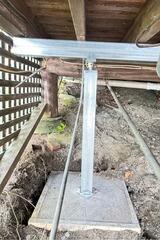 Porch Support in St. Albans City, Vermont, with Matt Clark's Northern Basement Systems.