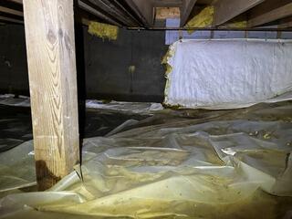 Crawl Space Repair in Bennington, Vermont, with Matt Clark's Northern Basement Systems.
