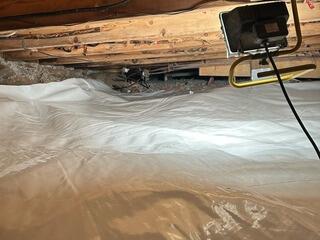 Crawl Space Repair in St. Albans City, Vermont, by Matt Clark's Northern Basement Systems.