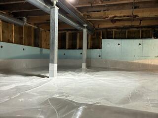 Crawl Space Repair in Chazy, New York, by Matt Clark's Northern Basement Systems.
