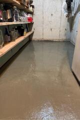 New Basement Concrete Floor in West Charlestown, Vermont | Matt Clark's Northern Basement Systems