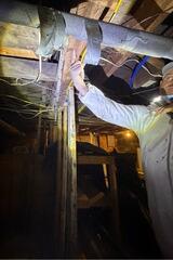 Sagging Crawl Space Repair in North Pownal, Vermont | Matt Clark's Northern Basement Systems