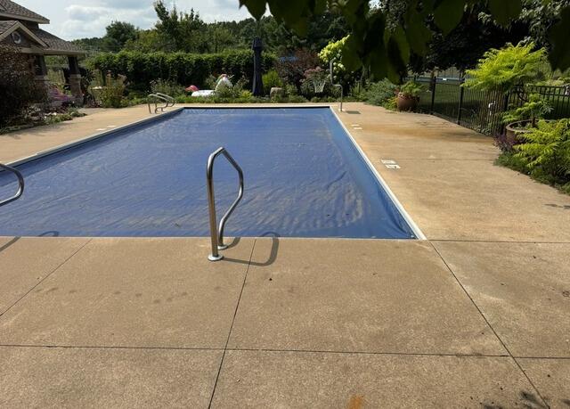 Durastone Sugar Lake Overlay Enhances Pool Deck in Eau Claire