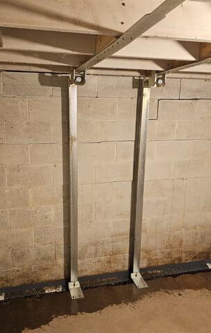 Garage Stabilized and Basement Waterproofed in Sturgeon Lake, MN