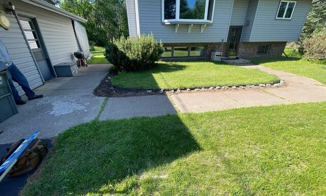 Front Walkway and Stoop Resurfaced with DuraStone™ in Duluth, MN - Before Photo
