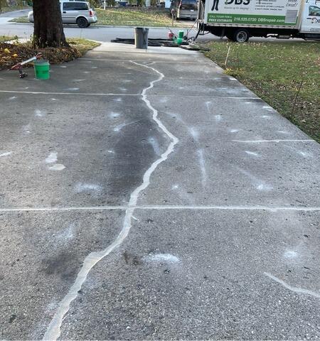 Uneven Concrete Slab Restored with PolyLevel® and NexusPro® in Cokato, MN