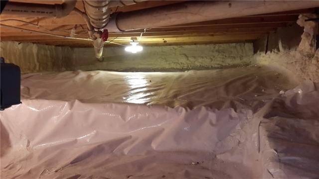 Tight Crawl Space Encapsulated in Gordon WI - After Photo