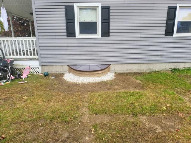 Installing an Egress Window in Cheshire, MA. - After Photo