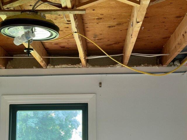 Installing a Drop Ceiling in Southwick, MA - Before Photo