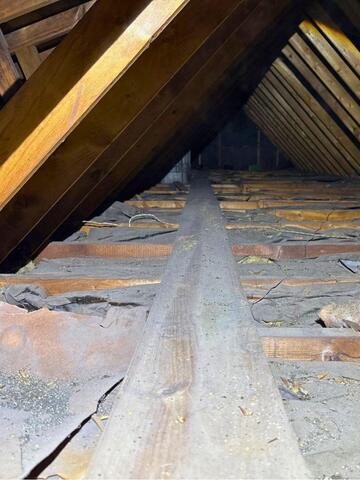 Insulating an Attic in East Granby, CT - Before Photo