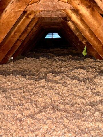 Insulating an Attic with TruSoft™ Cellulose Insulation in Holyoke, MA - After Photo