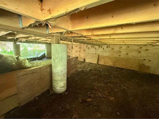 Insulating Under a Floor in Montague, MA - Before Photo