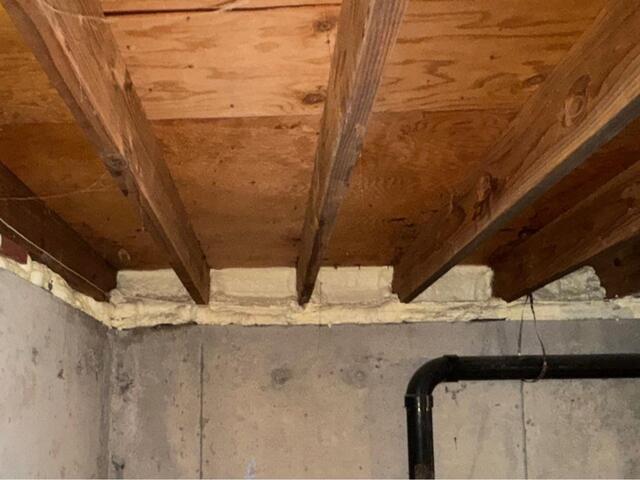Insulating a Basement in Windsor, CT - After Photo