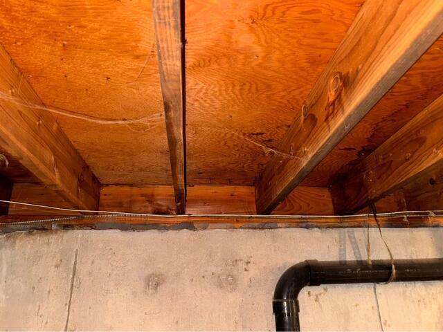 Insulating a Basement in Windsor, CT - Before Photo