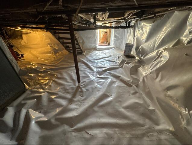 Encapsulating a Crawl Space in Chester, MA - After Photo