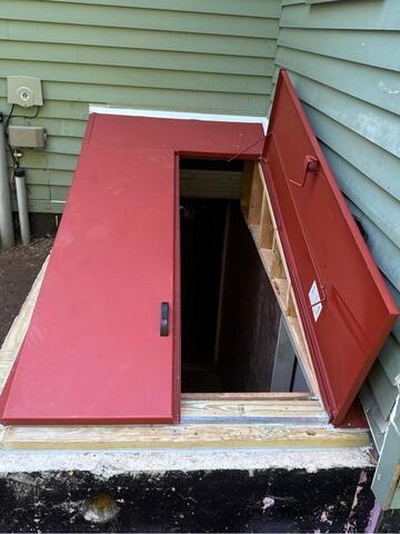 Installing a Bulkhead Door in Cummington, MA - After Photo