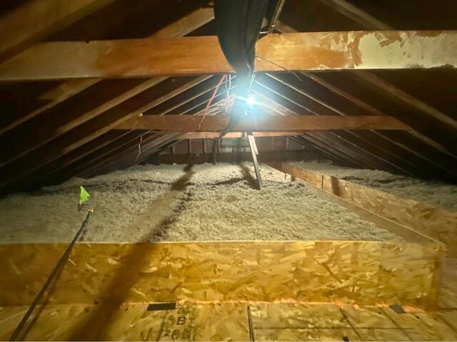 Insulating an Attic in Bloomfield, CT - After Photo