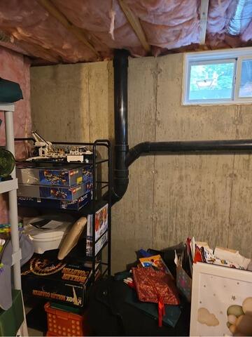Insulating a Basement in Chicopee, MA - Before Photo