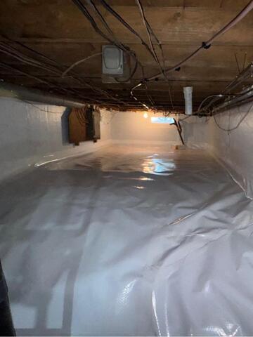 Encapsulating a Crawl Space in Holland, MA - After Photo