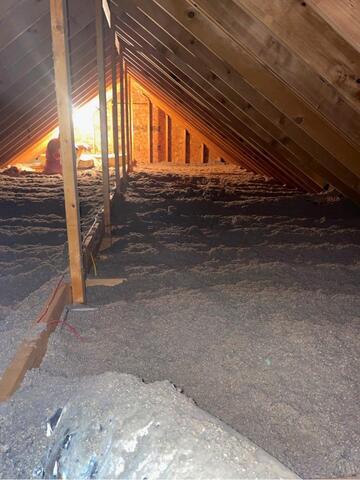 Insulating an Attic in Wilbraham, MA - Before Photo