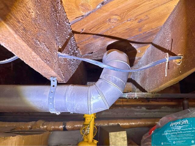Insulating a Rim Joist in Windsor Locks, CT - Before Photo