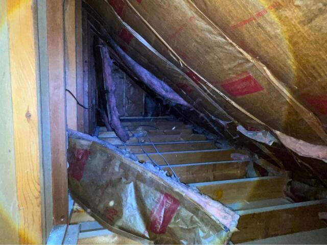 Insulating Kneewalls in Enfield, CT - Before Photo