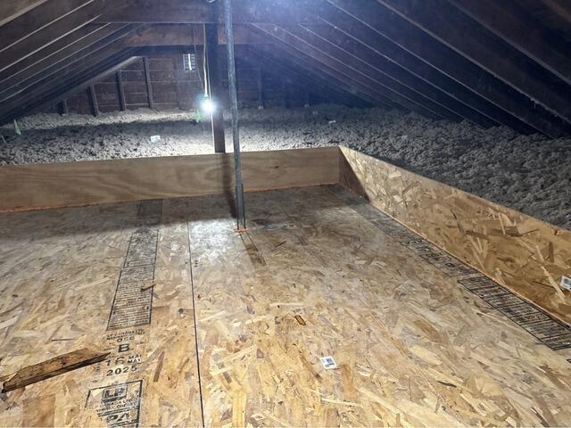 Insulating an Attic in Vernon, CT - After Photo