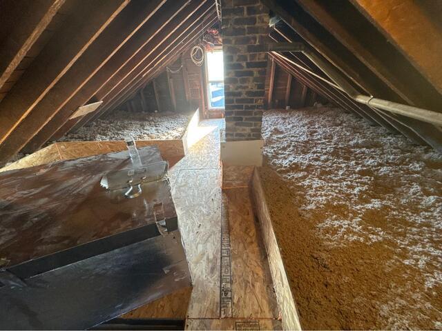 Insulating an Attic in Westfield, MA - After Photo