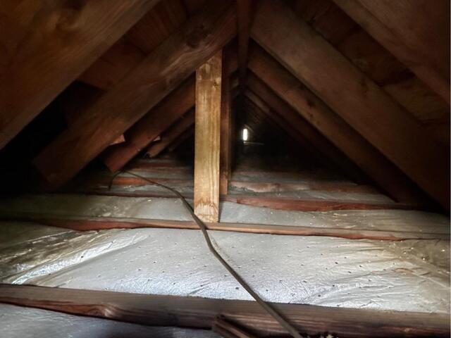 Insulating an Attic in Simsbury, CT - Before Photo