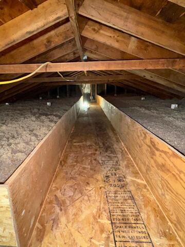 Insulating an Attic in Hebron, CT - After Photo