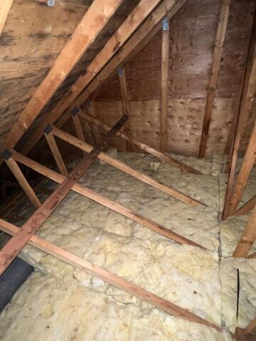 Insulating an Attic in Cromwell, CT - Before Photo